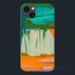 Multicolored Free Expression Painting iPhone 13 Hoesje<br><div class="desc">Jennifer Goldberger maakte dit multicolored free expression schilderij. De dikke verfslagen verlaat globs van verf op het werk,  die het als een gelaagde druk maken voelen. Bestel vandaag nog!</div>