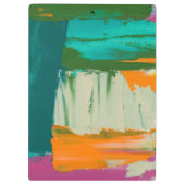 Multicolored Free Expression Painting Klembord (Achterkant)