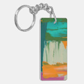 Multicolored Free Expression Painting Sleutelhanger (Voorkant Links)