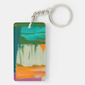 Multicolored Free Expression Painting Sleutelhanger (achterkant)