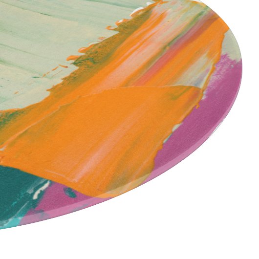 Multicolored Free Expression Painting Snijplank (Hoek)