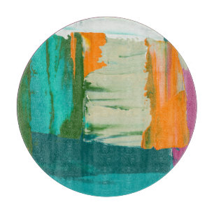 Multicolored Free Expression Painting Snijplank