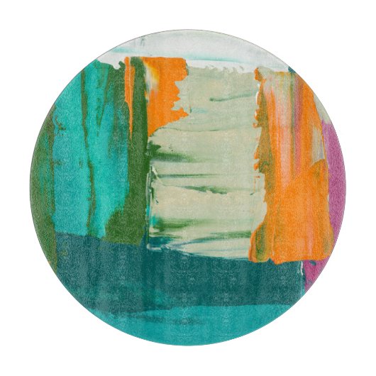 Multicolored Free Expression Painting Snijplank (Voorkant)