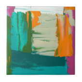 Multicolored Free Expression Painting Tegeltje (Voorkant)