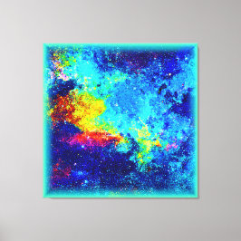 Multicolored Galaxy Design. Bestel nu Canvas Afdruk