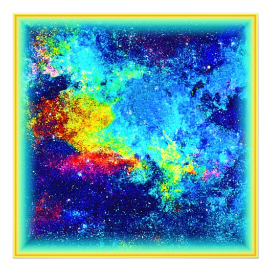 Multicolored Galaxy Design. Bestel nu Foto Afdruk (Voorkant)