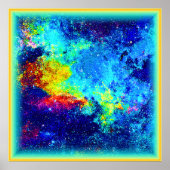 Multicolored Galaxy Design. Bestel nu Poster (Voorkant)