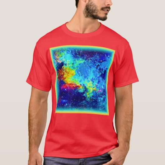 Multicolored Galaxy Design. Bestel nu T-shirt (Voorkant)