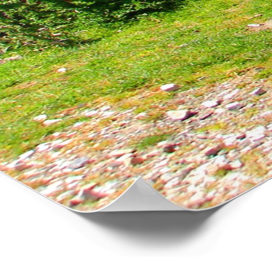 Multicolored gegolfd staal poster (Hoek)