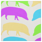 Multicolored Gele Blauwe Patterned Fabric Stof (Swatch)