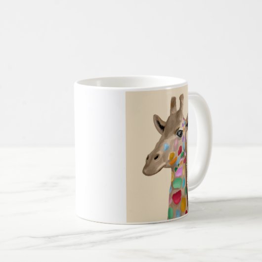 MultiColored Giraffe Koffiemok (Voorkant rechts)