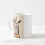 MultiColored Giraffe Koffiemok (Voorkant links)