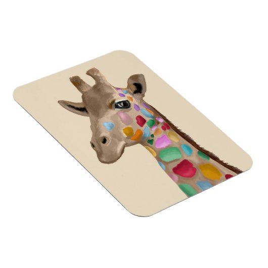 MultiColored Giraffe Magneet (Rechterzijde)