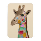 MultiColored Giraffe Magneet (Verticaal)