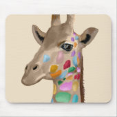 MultiColored Giraffe Muismat (Voorkant)