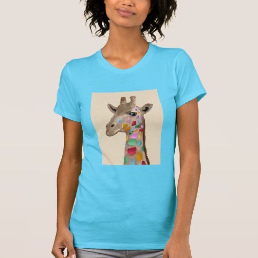 MultiColored Giraffe T-shirt (Voorkant)