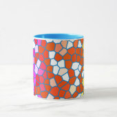 Multicolored Glas in lood Pattern Mok (Midden)
