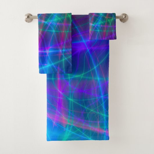 Multicolored-golvende stralen bad handdoek (Insitu)