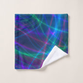 Multicolored-golvende stralen bad handdoek (Wasdoekje)