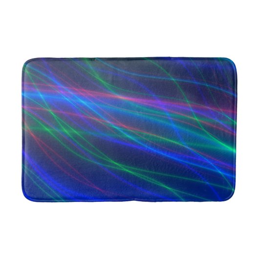 Multicolored-golvende stralen badmat (Voorkant)