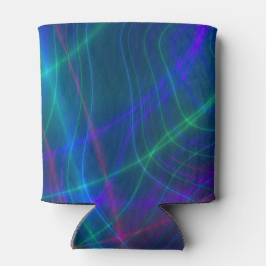 Multicolored-golvende stralen blikjeskoeler (Achterkant)