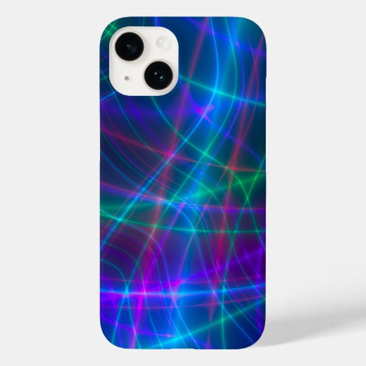 Multicolored-golvende stralen Case-Mate iPhone case (Achterkant)