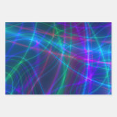 Multicolored-golvende stralen inpakpapier vel (Voorkant 2)