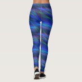 Multicolored-golvende stralen leggings (Achterkant)