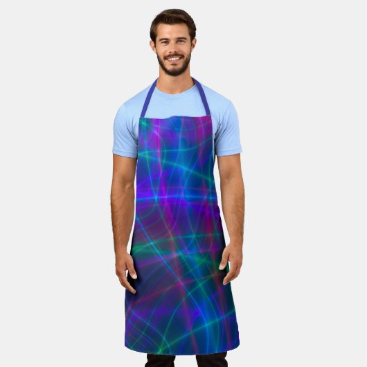 Multicolored-golvende stralen schort (Gedragen)