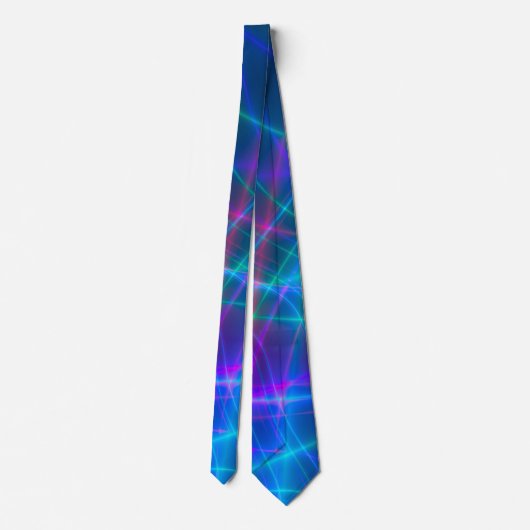 Multicolored-golvende stralen stropdas (Achterkant)