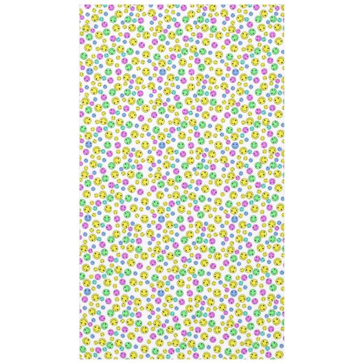 Multicolored Happy Emoji Faces Tafelkleed (Voorkant)