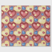 Multicolored harten. Naadloos patroon. Cadeaupapier (Vlak)