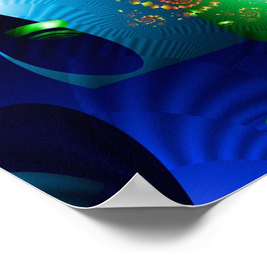 Multicolored Heart Spiral Poster (Hoek)