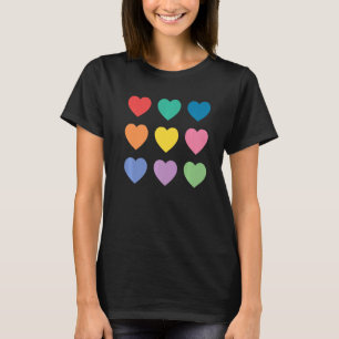 Multicolored Hearts Premium T-shirt
