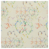 Multicolored Hearts Stof (Swatch)