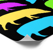 Multicolored het Poster van Hogs (Hoek)