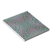 Multicolored Hologram Butterfly Fractal Abstract Notitieblok (Schuin)