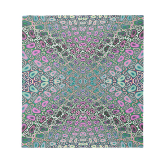 Multicolored Hologram Butterfly Fractal Abstract Notitieblok (Voorkant)
