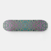 Multicolored Hologram Butterfly Fractal Abstract Skateboard (Horizontaal)