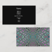 Multicolored Hologram Butterfly Fractal Abstract Visitekaartje (Voorkant / Achterkant)