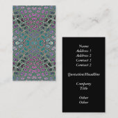 Multicolored Hologram Butterfly Fractal Abstract Visitekaartje (Voorkant / Achterkant)