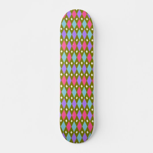 Multicolored Honeycomb Skateboard (Voorkant)
