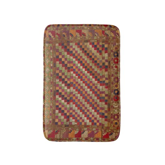 Multicolored Indian Quilt Print Badmat (Voorkant Verticaal)