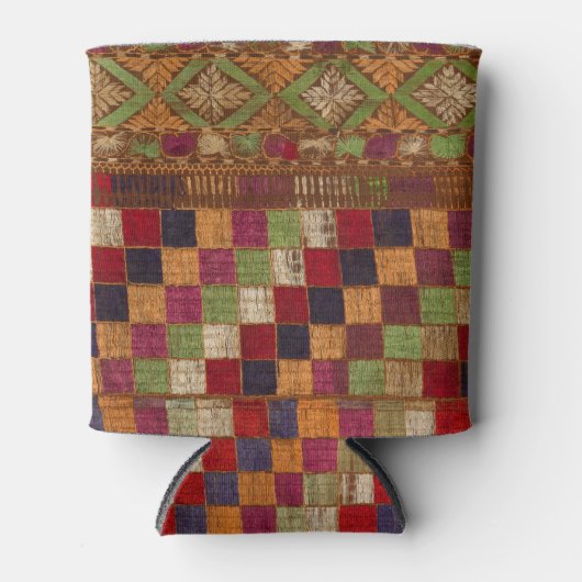 Multicolored Indian Quilt Print Blikjeskoeler (Voorkant)