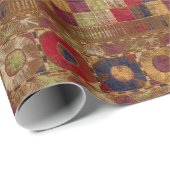 Multicolored Indian Quilt Print Cadeaupapier (Rol Hoek)