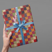 Multicolored Indian Quilt Print Cadeaupapier