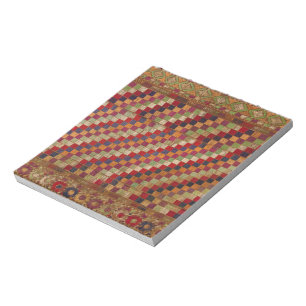 Multicolored Indian Quilt Print Notitieblok