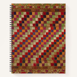 Multicolored Indian Quilt Print Notitieboek