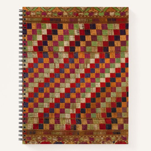 Multicolored Indian Quilt Print Notitieboek (Voorkant)