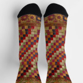 Multicolored Indian Quilt Print Sokken (Top)